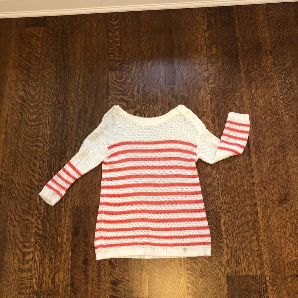 Light striped sweater